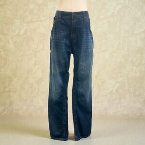** LIKE NEW** Men's Black Premium Relaxed Fit Denim Jeans in Deep Blue